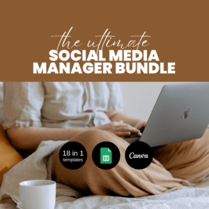 Social Media Starter Toolkit- ALL SOCIAL MEDIA TEMPLATES (Save 80%)